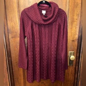 Long Cowl Neck Sweater